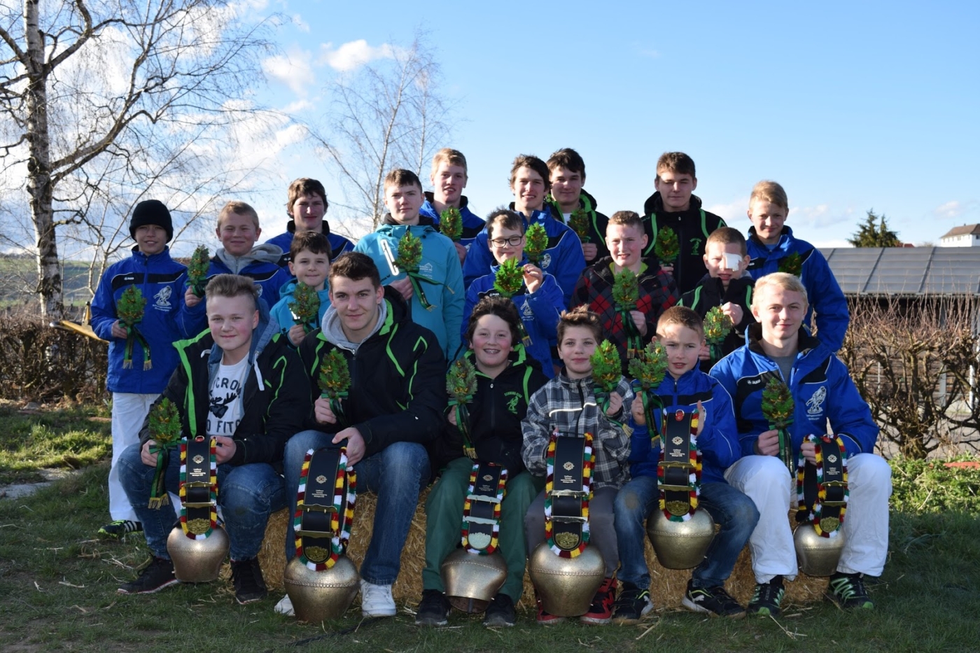 Alle Thurgauer Jungschwinger mit Auszeichnung.