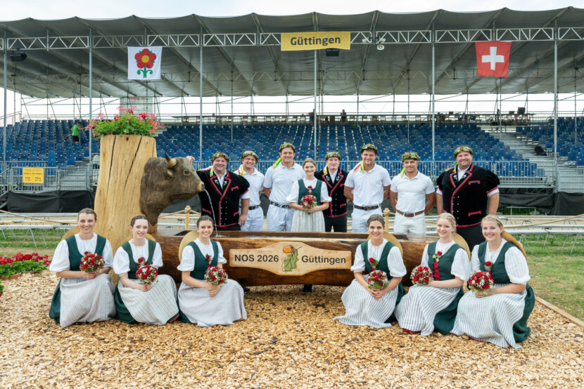 Thurgauer Kranzgewinner mit Ehrendamen