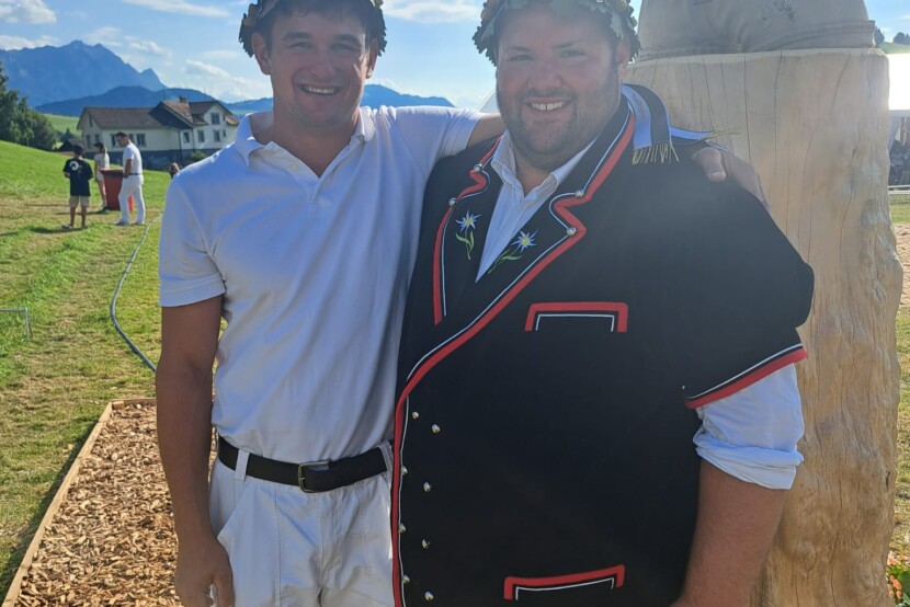Silvio Oettli und Domenic Schneider die Thurgauer Kranzgewinner 