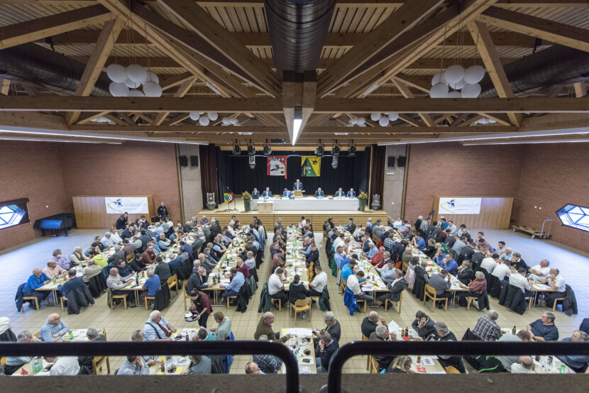 Beringen, 28. Jan. 2018, Schwingen - DV NOSV. Uebersichtsbild.  (Werner Schaerer/schaererphotographs.ch)