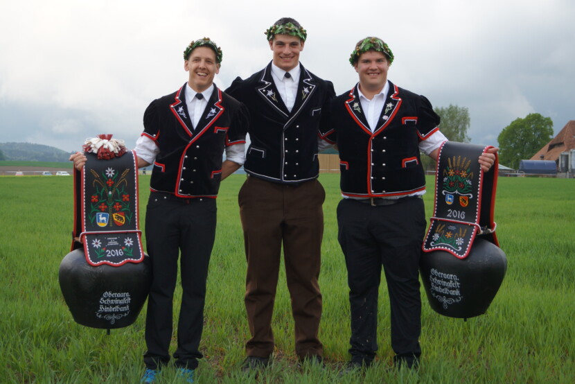 v.l. Pius Näf, Samuel Giger und Mario Schneider